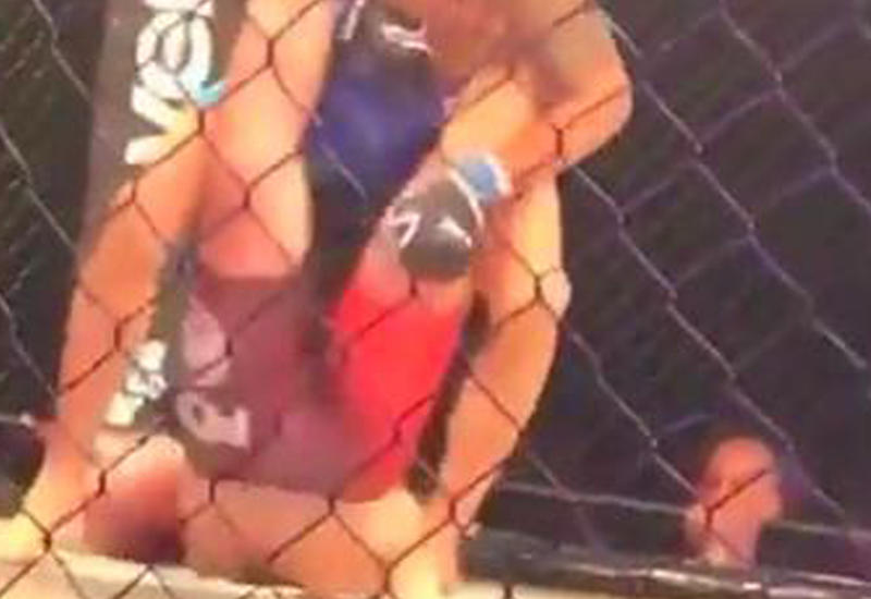 Боец выиграл сумасшедшим приемом из рестлинга