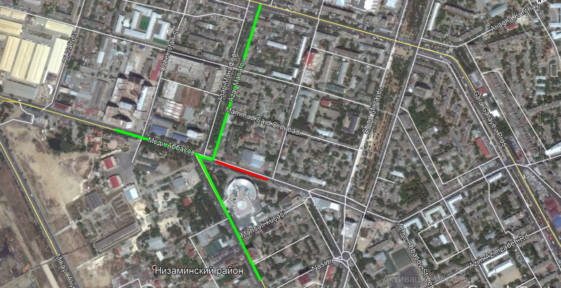 В Баку просела еще одна дорога