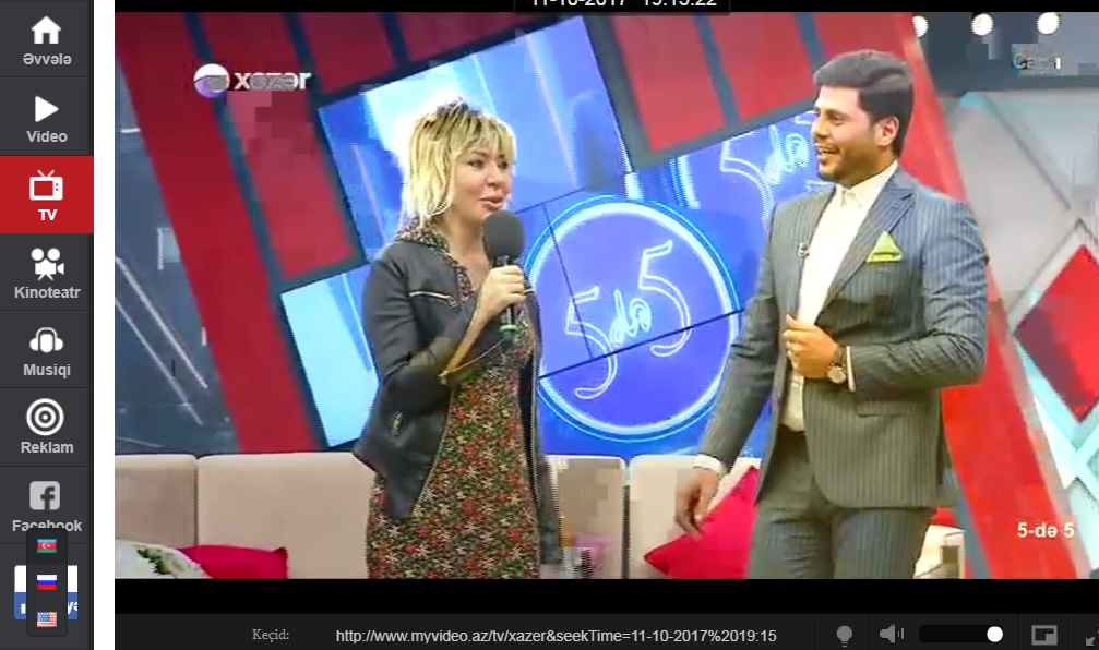 Zaurla Brilliant Dadaşova canlı yayımda qucaqlaşdı