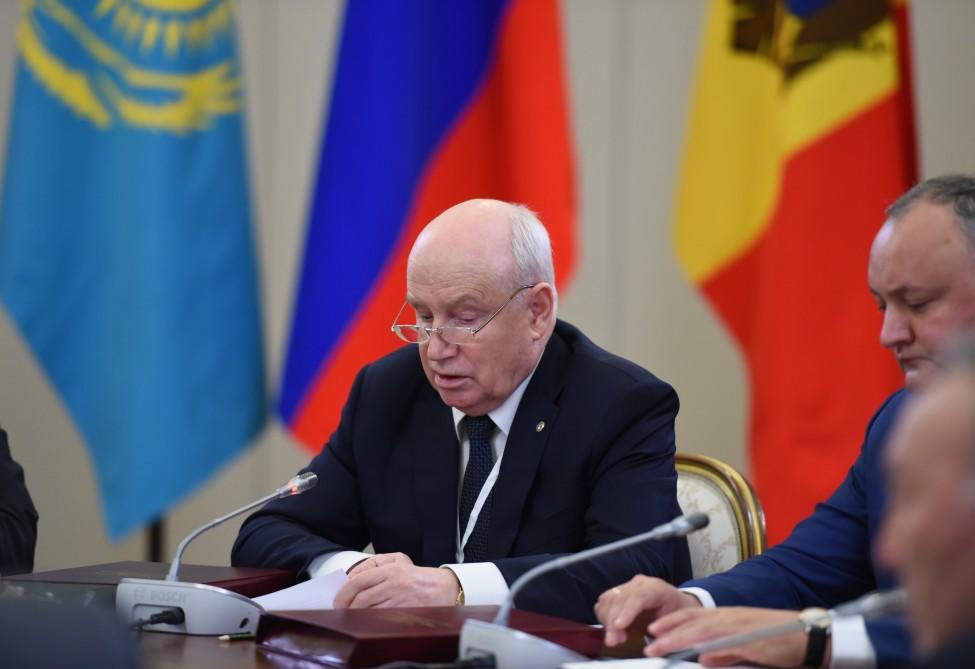 Президент Ильхам Алиев принял участие в заседании Совета глав государств СНГ в расширенном составе