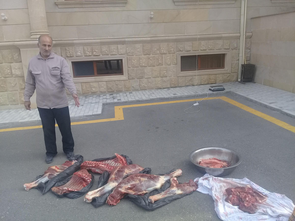 Mənşəyi məlum olmayan 63 kq at əti aşkar edilib