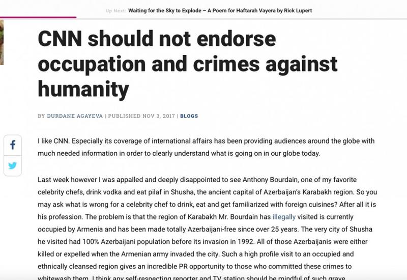 CNN не должен поддерживать оккупацию и преступления против человечества