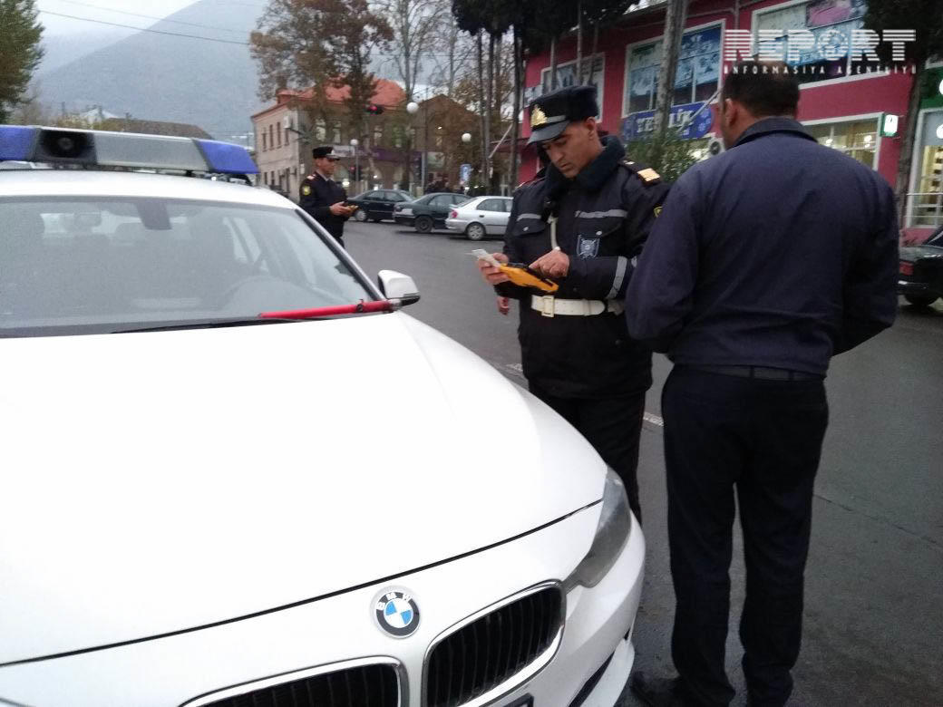 Cərimə ödənişini gecikdirmiş sürücülərə qarşı reyddən görüntülər