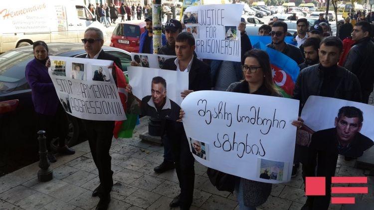 Перед посольством Армении в Грузии прошла акция протеста