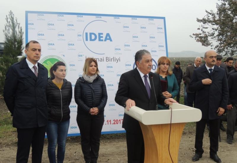 В Агдаше по инициативе Общественного объединения IDEA заложены фруктовые сады для малообеспеченных семей