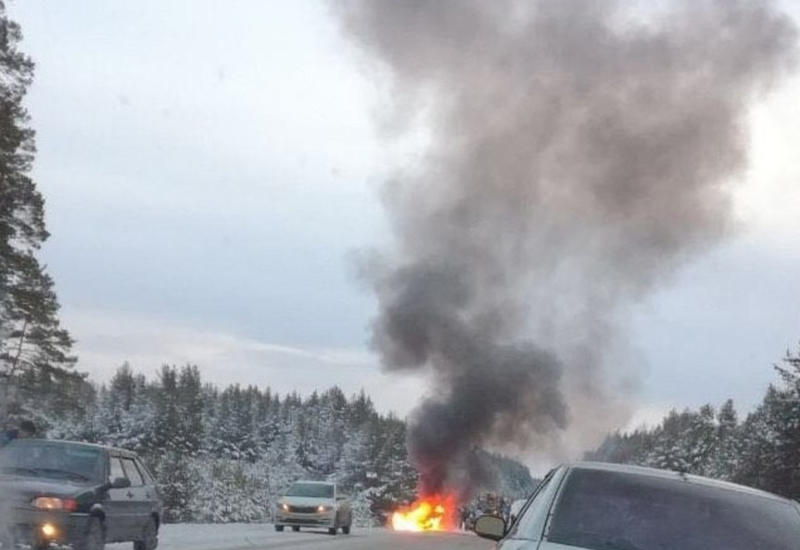 Полицейские заживо сгорели во время погони за лихачом под Екатеринбургом