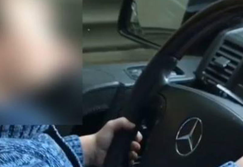 4-летнего мальчика засняли за рулем Gelandewagen
