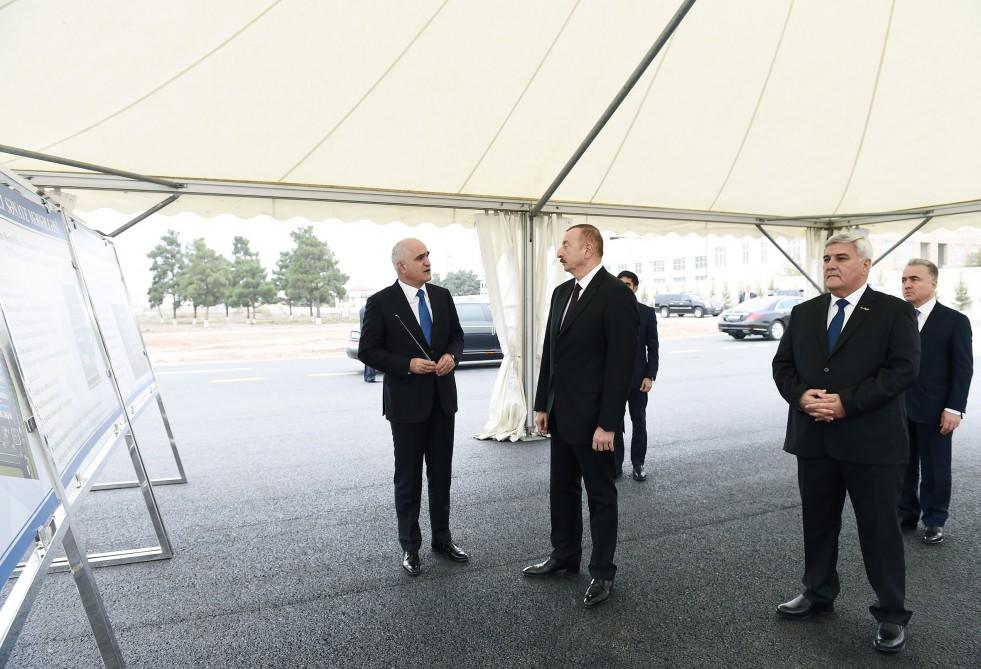 Поездка Президента Ильхама Алиева в Тертерский, Агджабединский и Сабирабадский районы