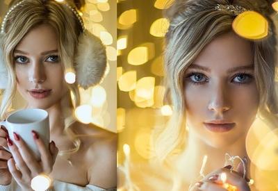 Фотограф показала, как сделать сказочные портретные снимки при помощи новогодней гирлянды в домашних условиях