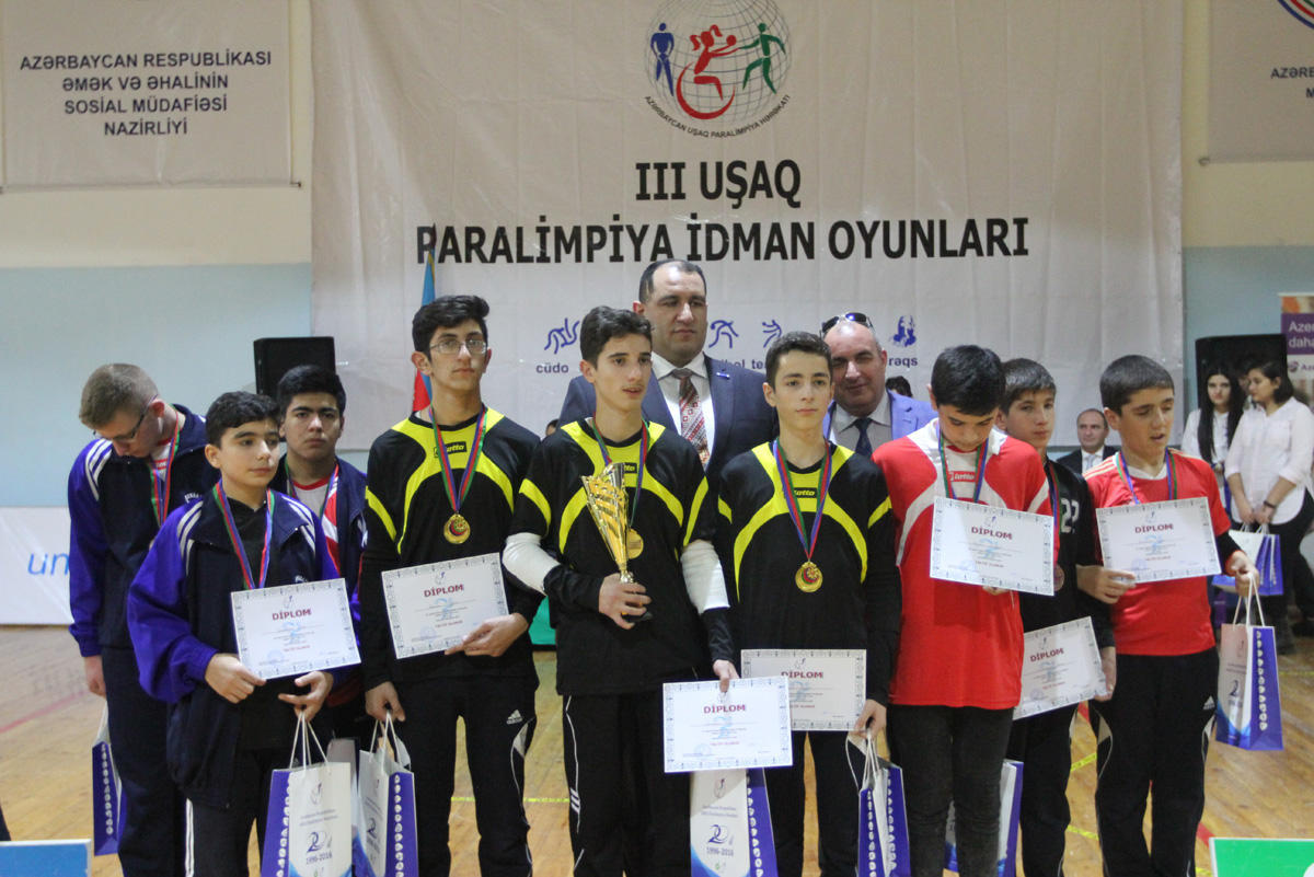 В Сумгайыте состоялись Паралимпийские игры среди детей