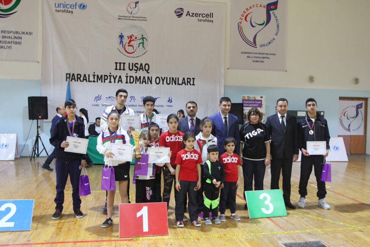 В Сумгайыте состоялись Паралимпийские игры среди детей