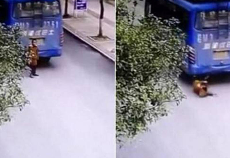 Школьник чудом выжил, оказавшись под колесом автобуса