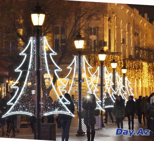 Восхитительное убранство предновогоднего Баку