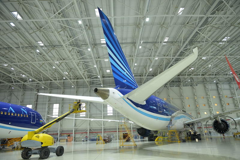 В Азербайджане впервые в СНГ выполнен «C-Check» на авиалайнере Boeing 787 “Dreamliner”