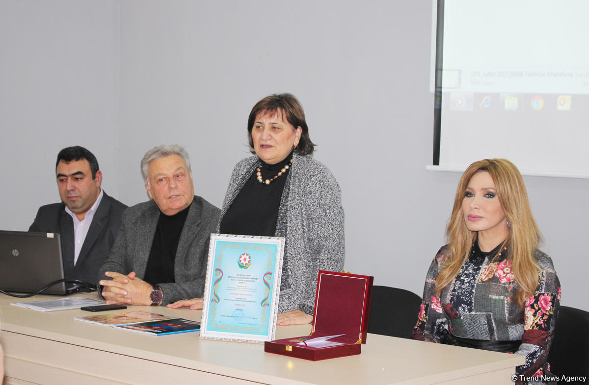 Фахрия Халафова награждена орденом "Гордость Азербайджана"