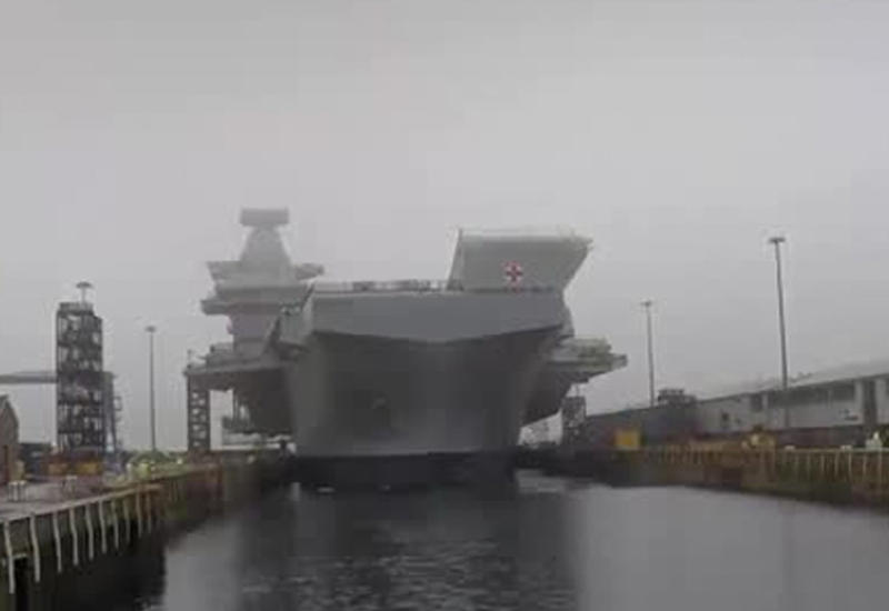 Видео утечки на новейшем британском авианосце Queen Elizabeth