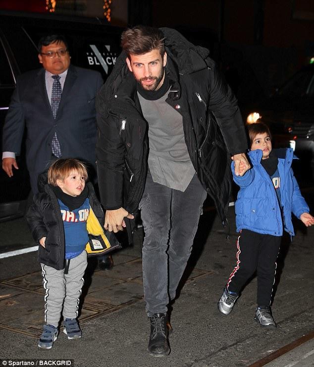 Şakira və Pike Nyu-Yorkda dincəlirlər