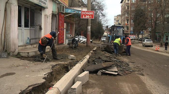 В Баку ремонтируется еще одна улица