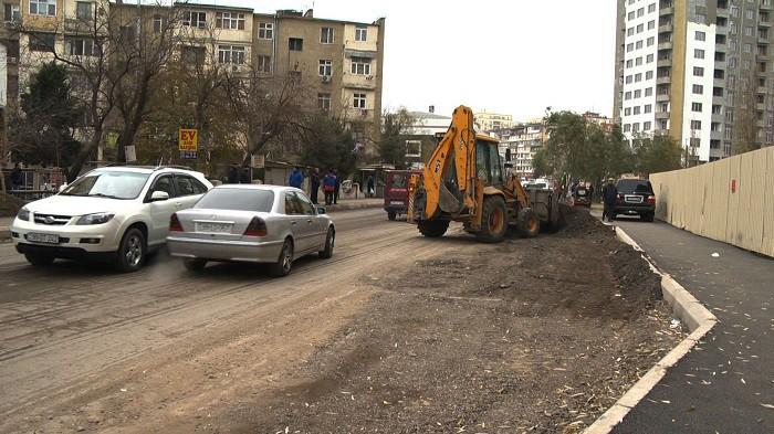 В Баку ремонтируется еще одна улица