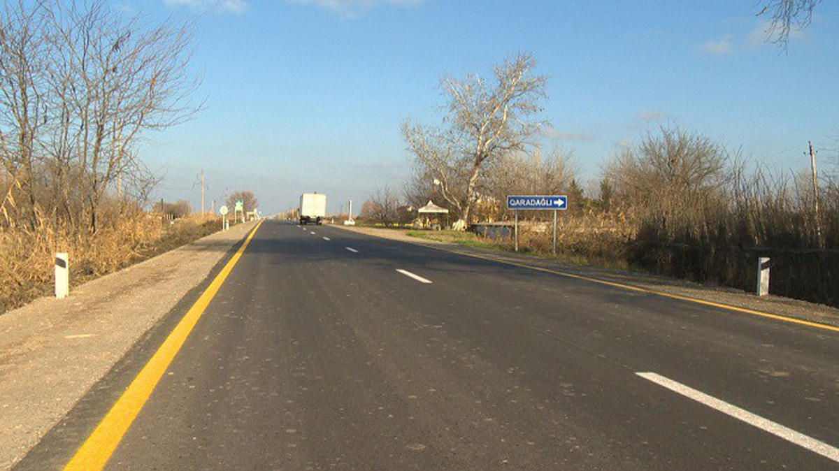 Автодорога в село Джоджуг Марджанлы полностью реконструирована