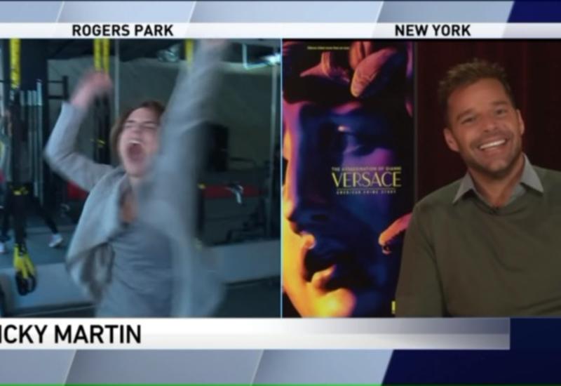 Журналистка расплакалась после интервью с Рики Мартином