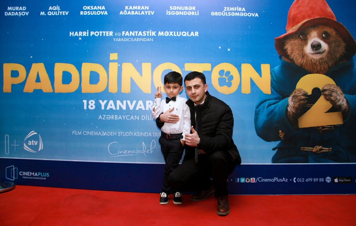 В CinemaPlus прошел показ фильма "Приключения Паддингтона 2" с азербайджанским дубляжом