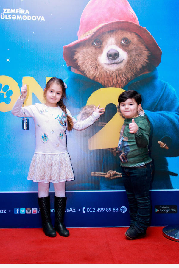 В CinemaPlus прошел показ фильма "Приключения Паддингтона 2" с азербайджанским дубляжом