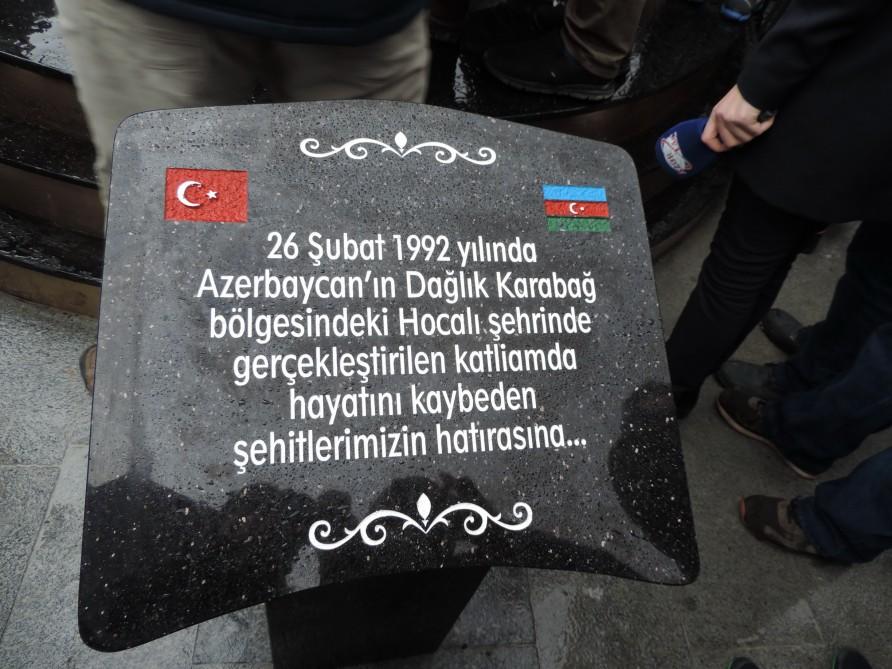 В Стамбуле состоялось открытие Парка дружбы и мемориала Ходжалинского геноцида