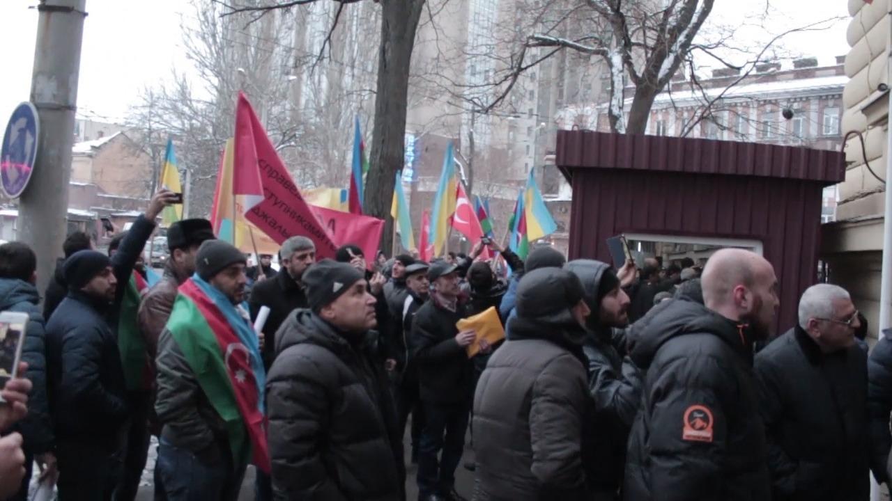Odessada Xocalı soyqırımı ilə bağlı etiraz aksiyası keçirilib