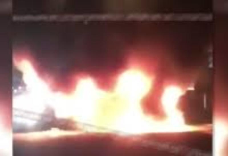 Камера сняла огненное ДТП с Gelandewagen охраны Тимати