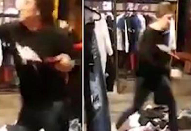 Разъяренная покупательница устроила погром в магазине