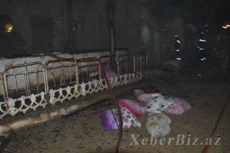 Bakıda dəhşətli yanğın baş verib
