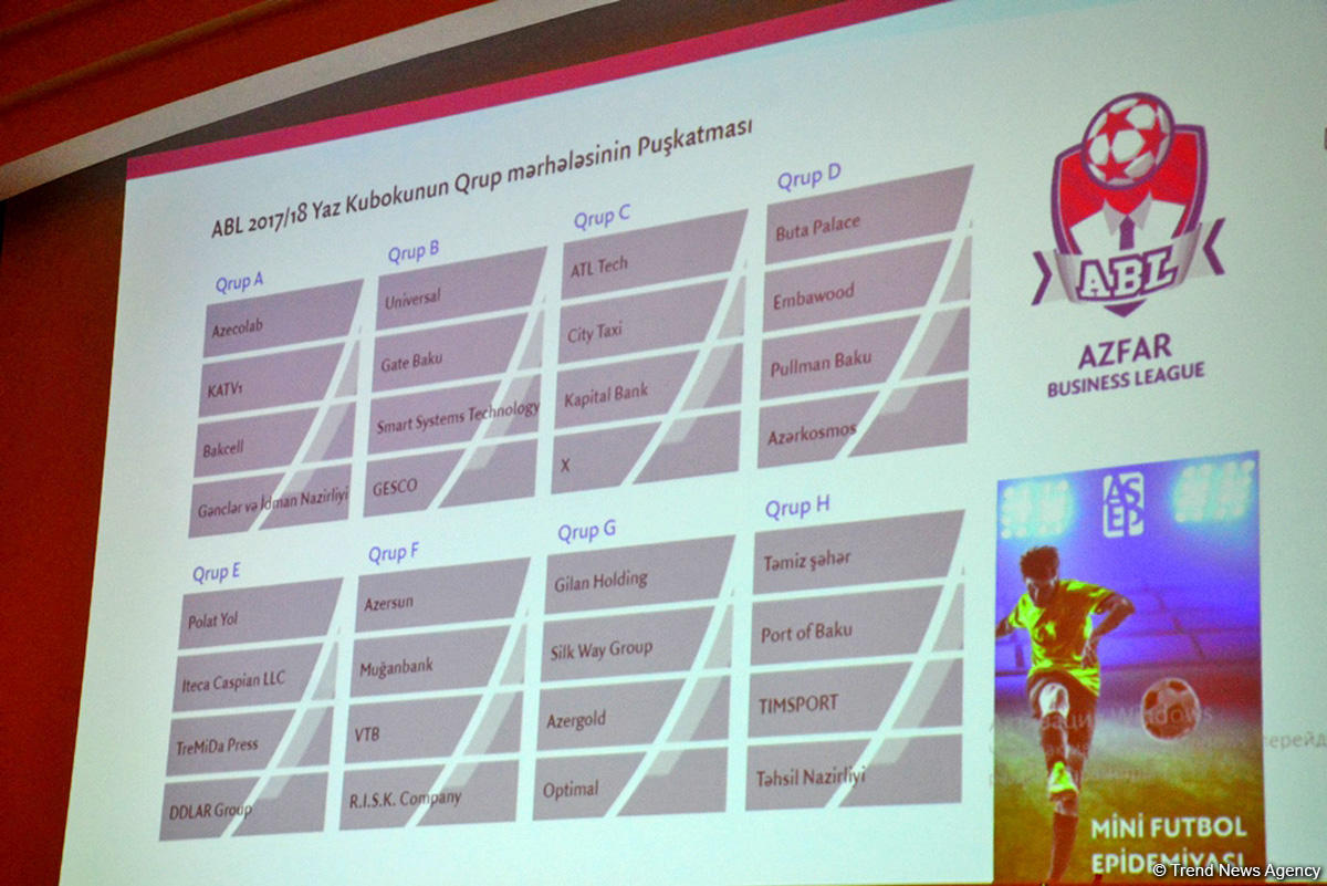 В Баку прошла жеребьевка весеннего кубка Azfar Business League по мини-футболу