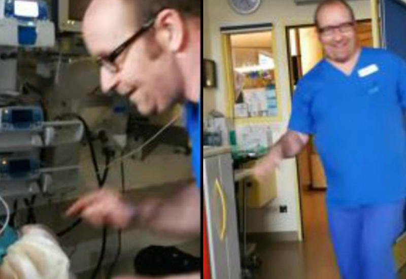 Врач станцевал для маленького пациента