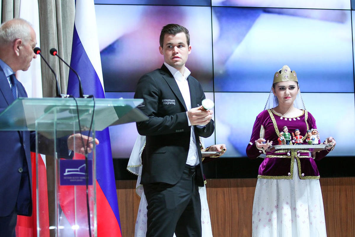 Cостоялось открытие V супертурнира по шахматам Shamkir Chess 2018