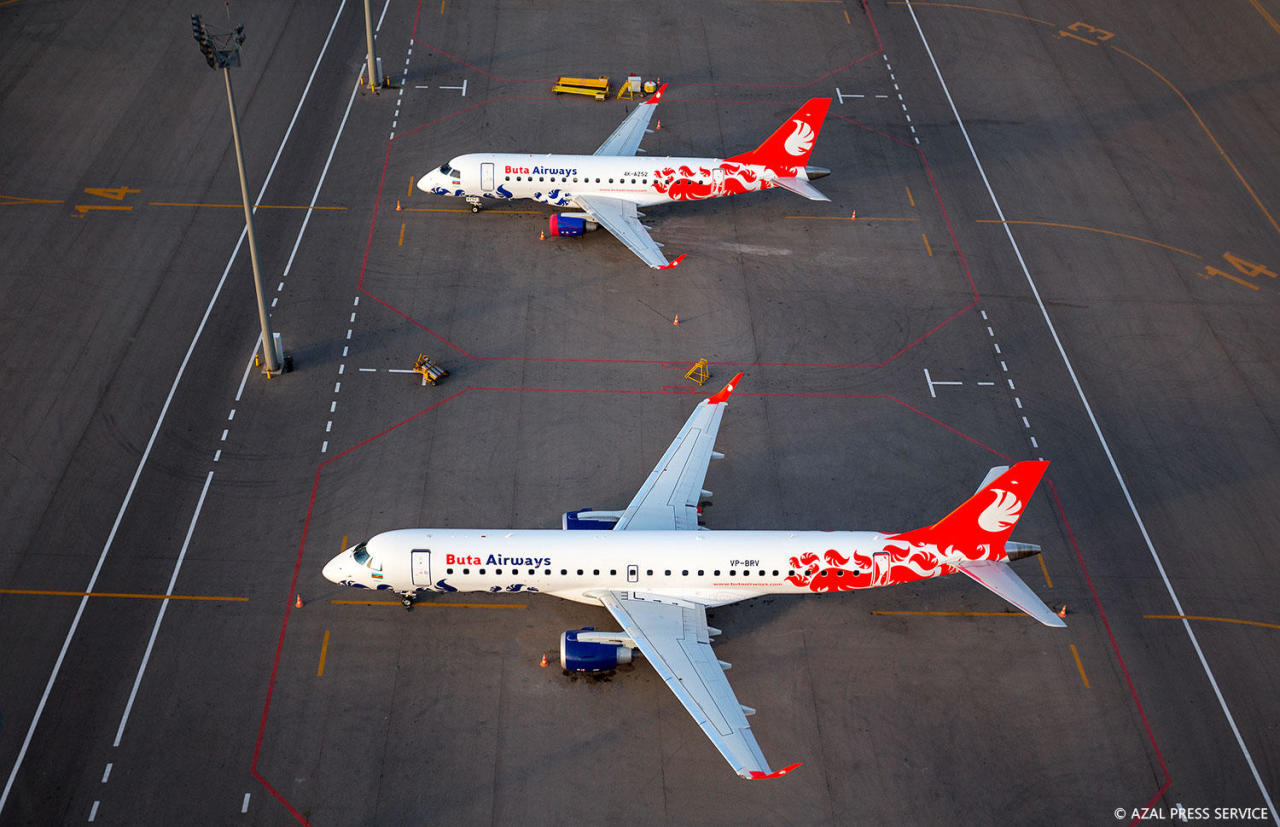 Уникальные кадры Международного аэропорта Гейдар Алиев