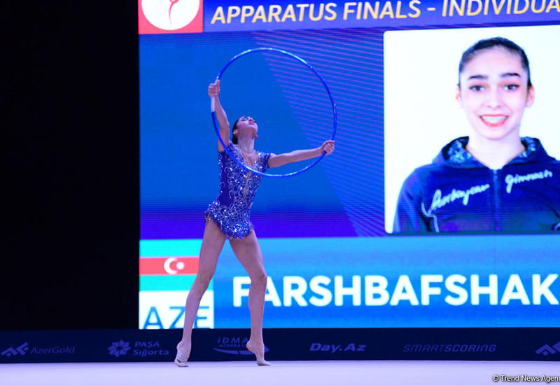 Азербайджанская гимнастка завоевала бронзу AGF Junior Trophy в упражнениях с обручем