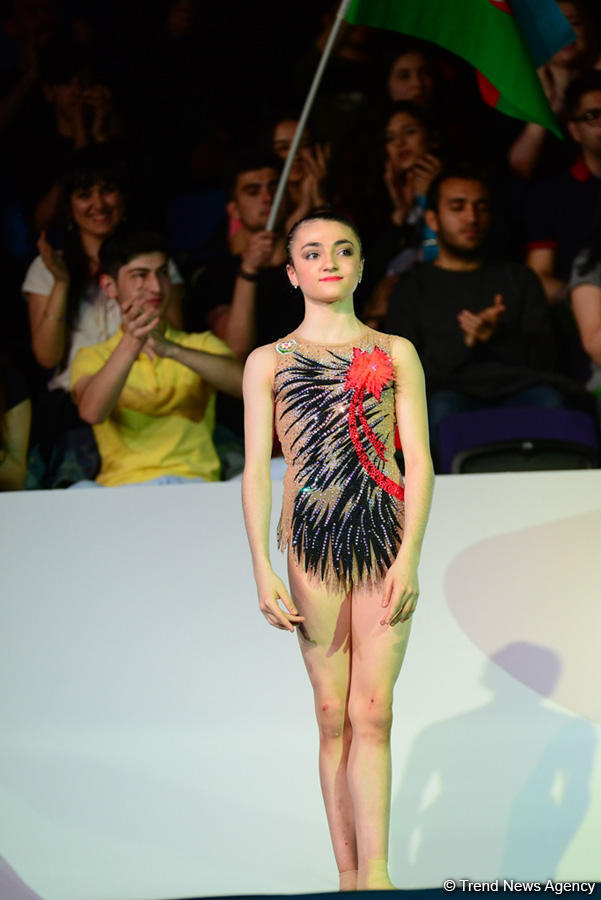 В Баку награждены призеры AGF Junior Trophy в упражнениях с обручем и мячом