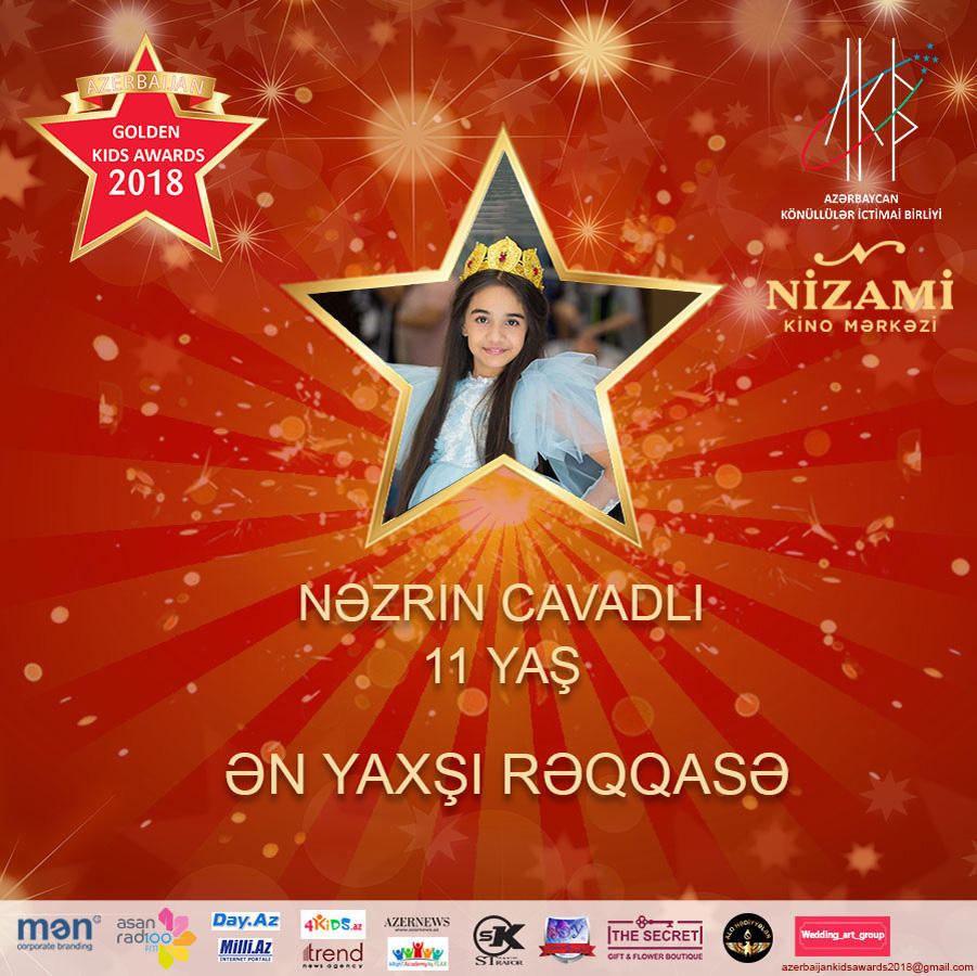 Названы первые номинанты проекта Azerbaijan Golden Kids Awards 2018