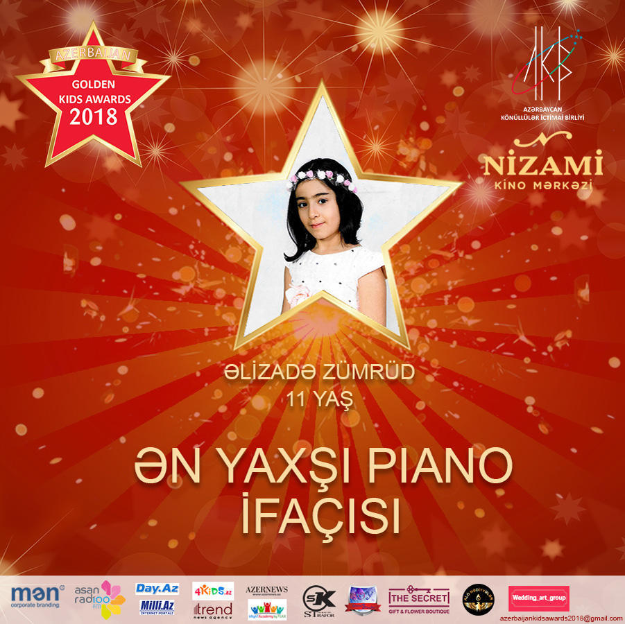 Названы первые номинанты проекта Azerbaijan Golden Kids Awards 2018