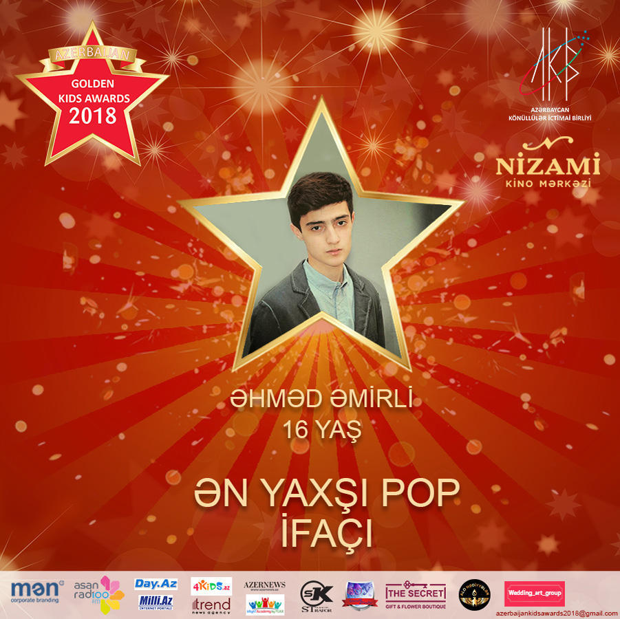 Названы первые номинанты проекта Azerbaijan Golden Kids Awards 2018