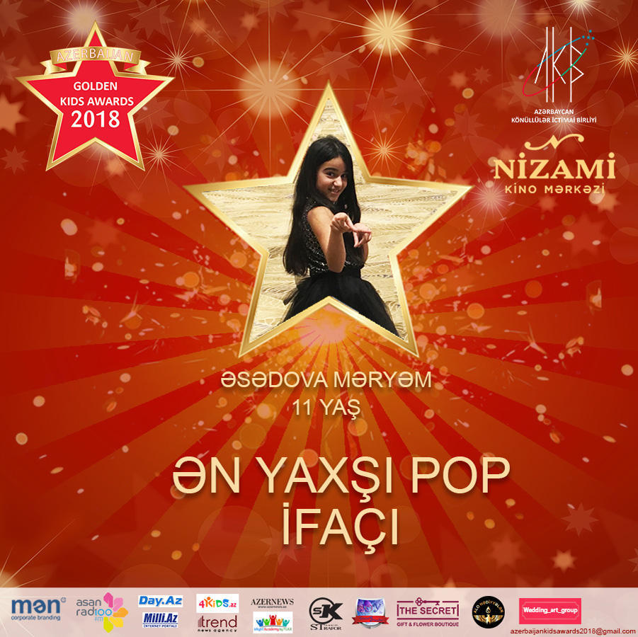 Названы первые номинанты проекта Azerbaijan Golden Kids Awards 2018