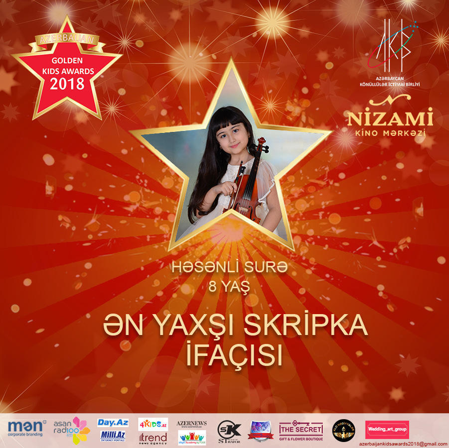 Названы первые номинанты проекта Azerbaijan Golden Kids Awards 2018