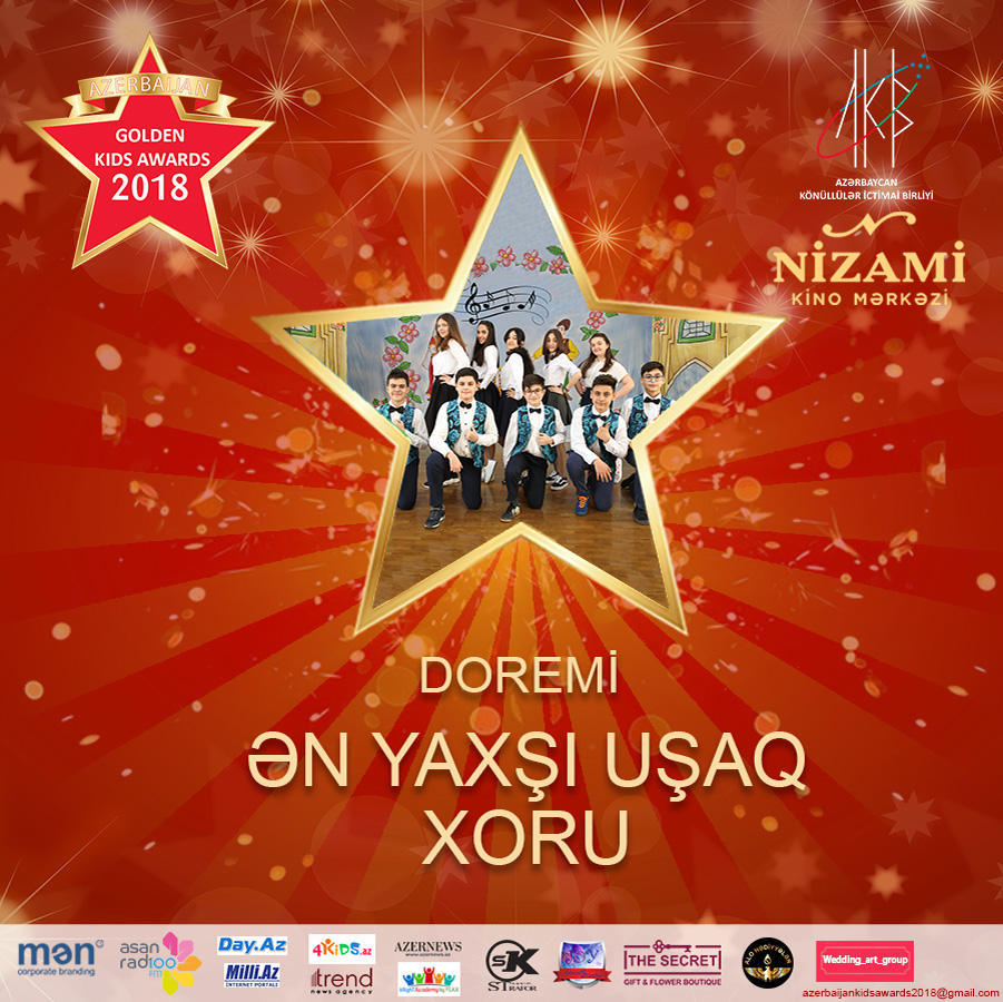 Названы первые номинанты проекта Azerbaijan Golden Kids Awards 2018