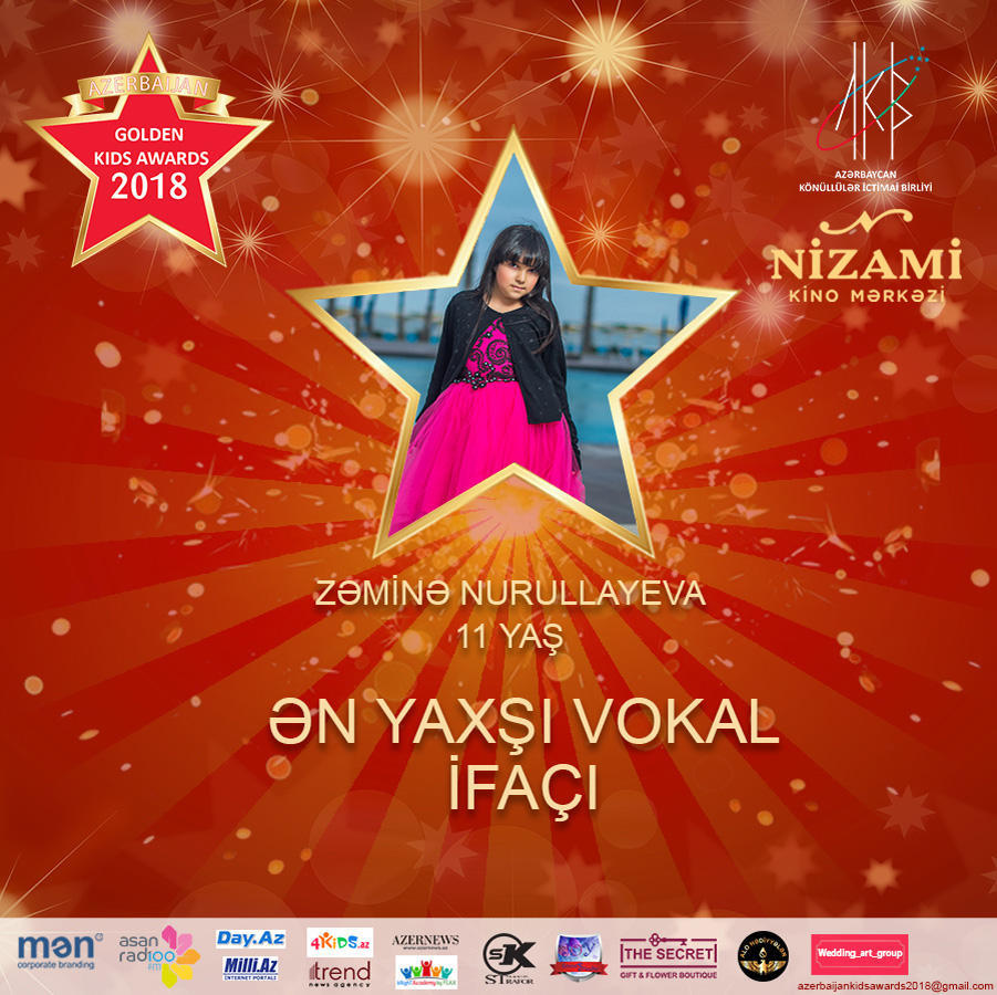 Названы первые номинанты проекта Azerbaijan Golden Kids Awards 2018