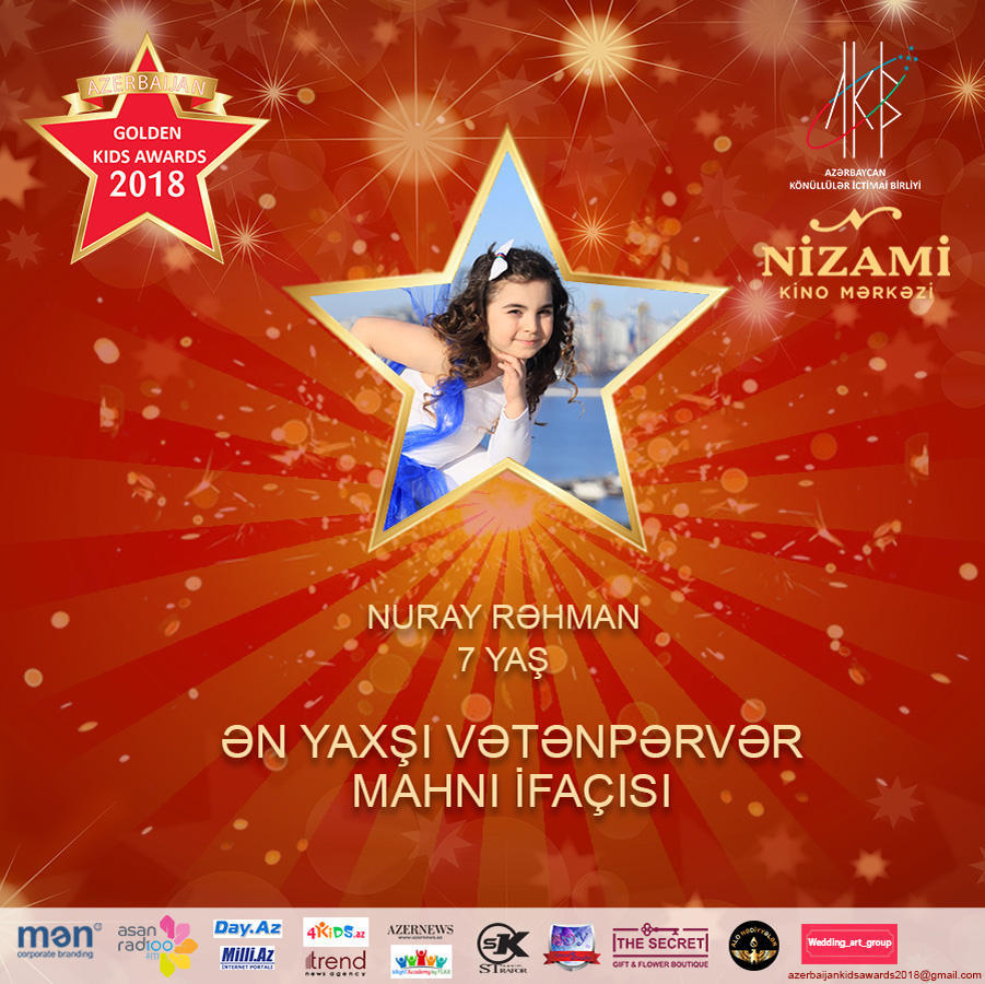 Названы первые номинанты проекта Azerbaijan Golden Kids Awards 2018