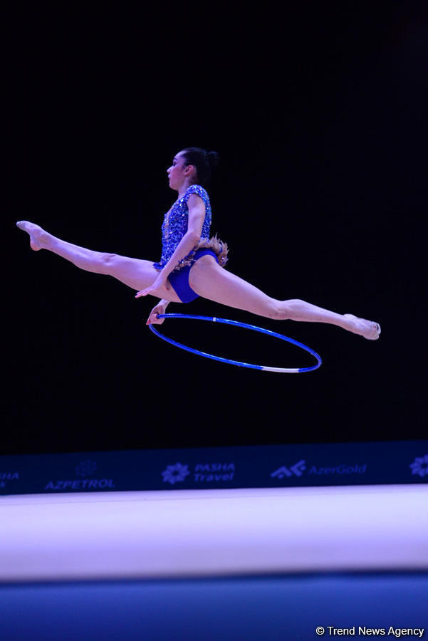 Азербайджанская гимнастка завоевала бронзу AGF Junior Trophy в упражнениях с обручем