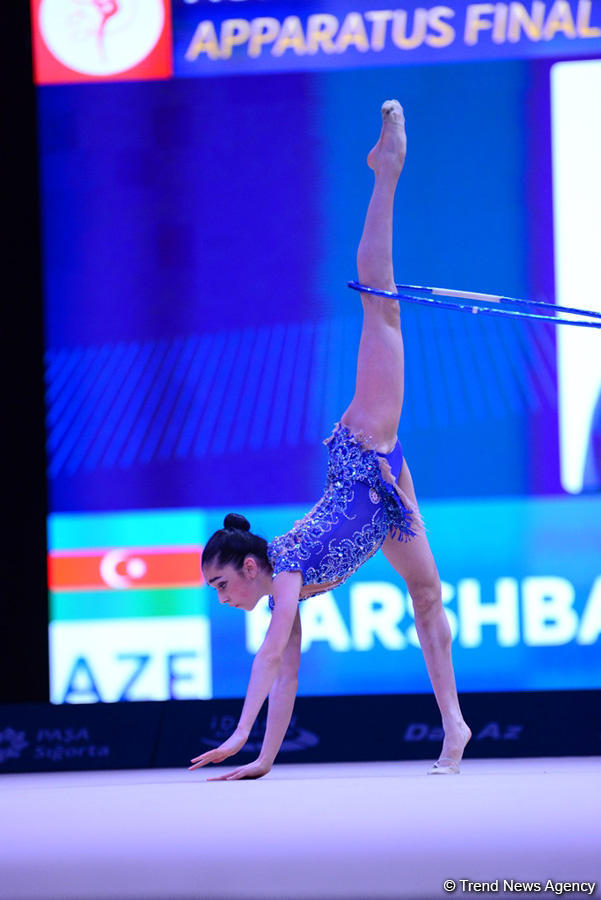 Азербайджанская гимнастка завоевала бронзу AGF Junior Trophy в упражнениях с обручем