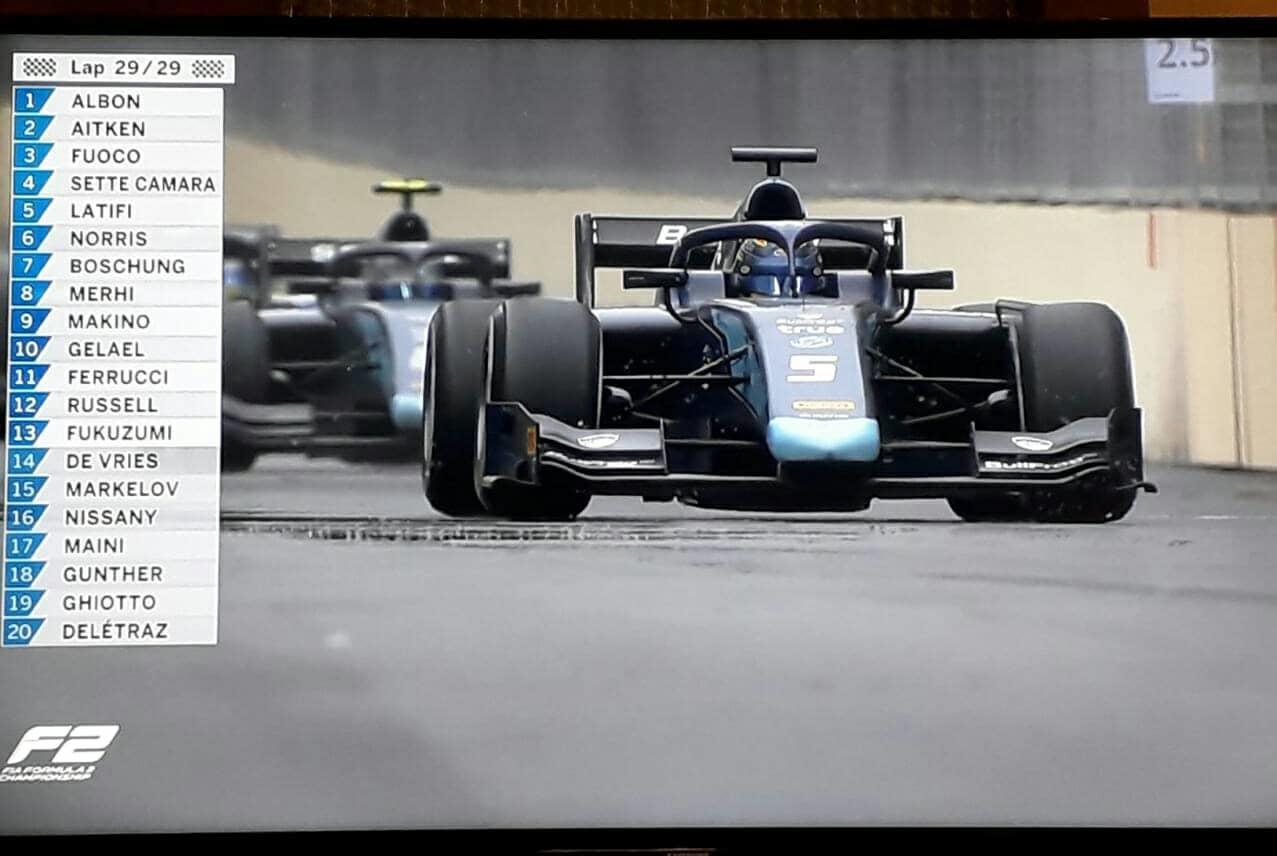 Formula 2-də maraqlı finiş