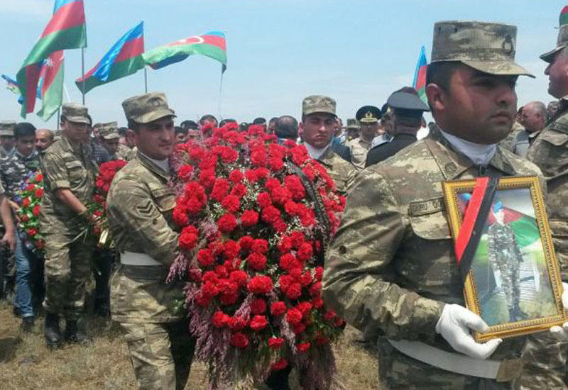Şəhid olan 4 bacının tək qardaşı Ağstafada dəfn olundu
